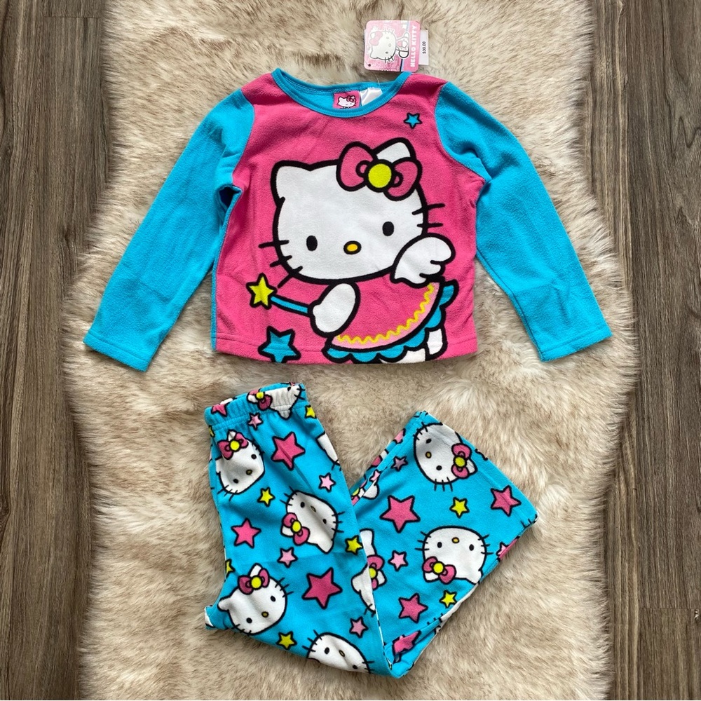 4T 2013 Sanrio Hello Kitty Fleece Pj Pajama Set